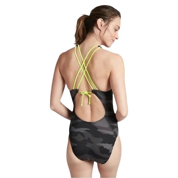 Athleta Women's Freestyle Camo One Piece Swimsuit Size 38 - Picture 3 of 7